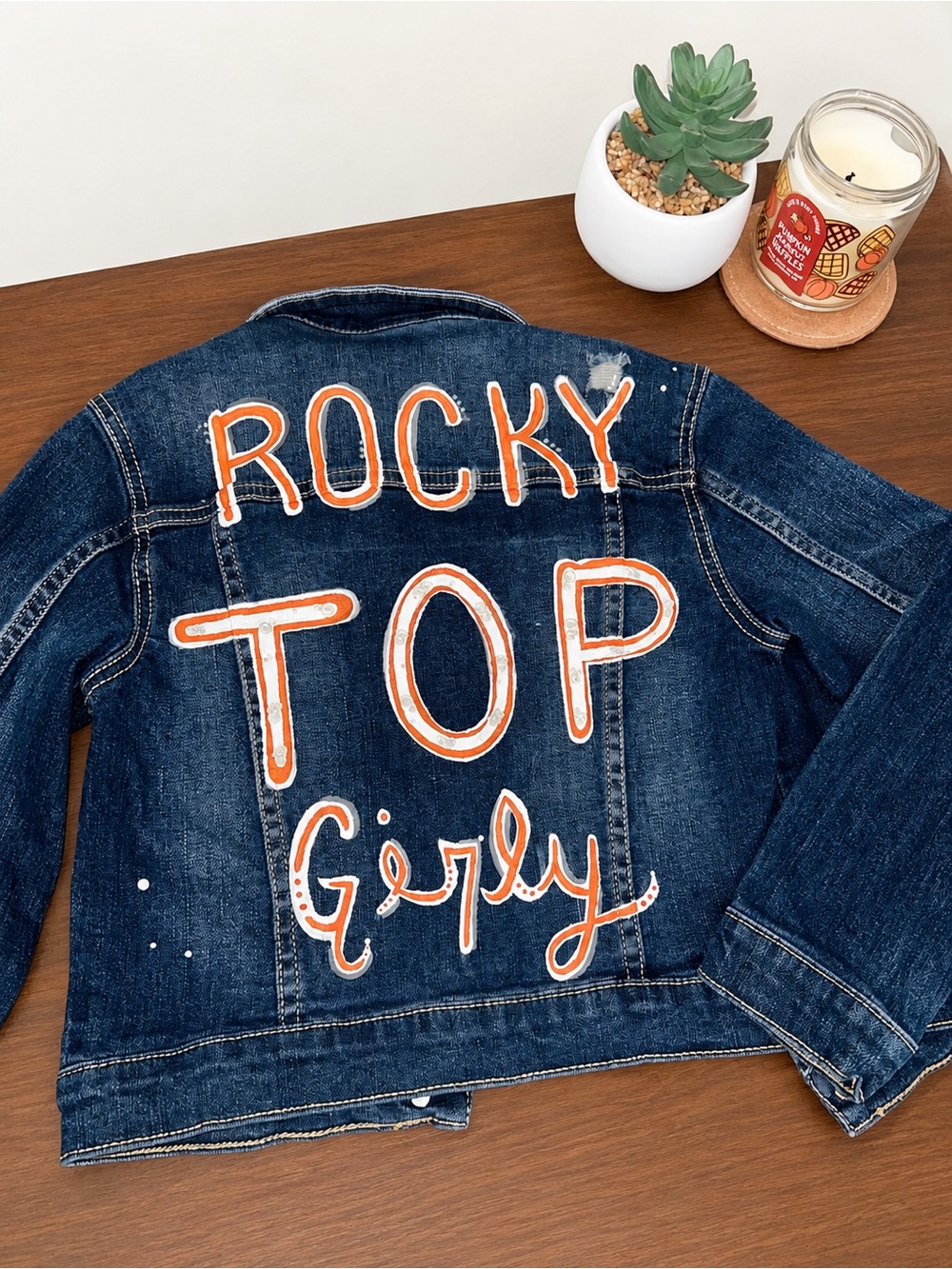 Custom Kids Upcycled Gameday Denim Jackets